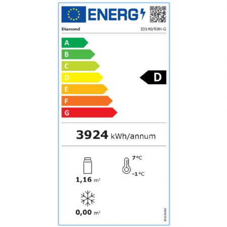 Armoire réfrigérée ventilée 1400 L 2 portes vitrées GN 2/1 sur roues - Diamond - ID140/R9H-G