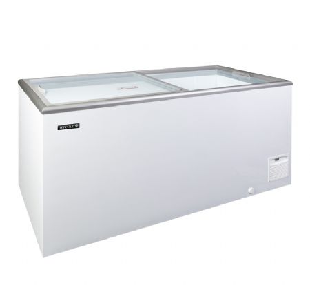 Congélateur coffre couleur blanche plage de température -23/-16°C volumes 503/408 L