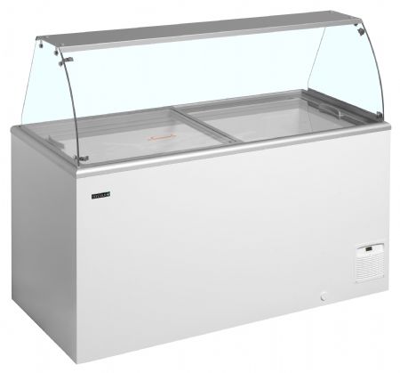 Vitrine glacier négative capacité 12 bacs de 5 L -23 à -16 °C 1544 mm - Tefcold - IDA500-W1+ Vitrine glacier négative capacité 12 bacs de 5 L -23 à -16 °C 1544 mm - Tefcold - IDA500-W1+