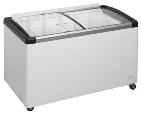 Congélateur bahut couvercle vitré de crème glacée - Tefcold - IDB400-W1