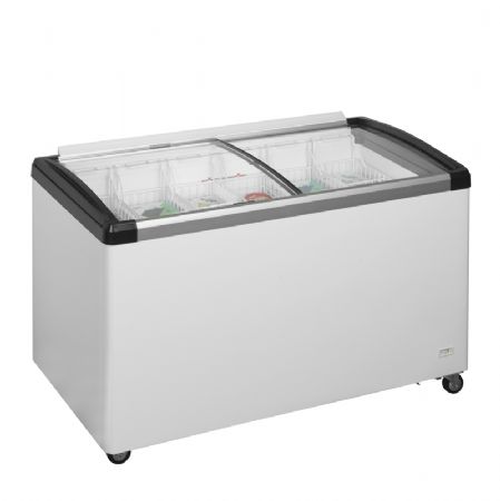 Conservateur glaces vitré - plage de température -30/-10°C et volume utile 435/312