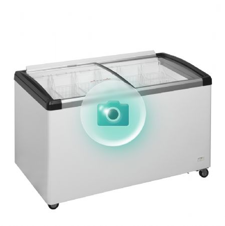 Conservateur glaces vitré classe D volume 525L plage de température -30/-10°C