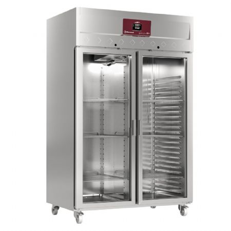 Armoire réfrigérée négative ventilée 1400 L 2 portes vitrées GN 2/1 sur roues - Diamond - IE140/R9G