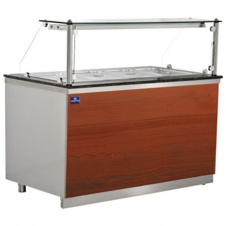 Vitrine chaude avec vitre verticale, 3 x GN 1/1, positive, 1100x880x850 mm, 2 kW - Virtus - IEA0024