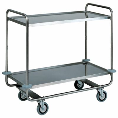 Chariot de service inox 2 �tages format 1050x550 mm