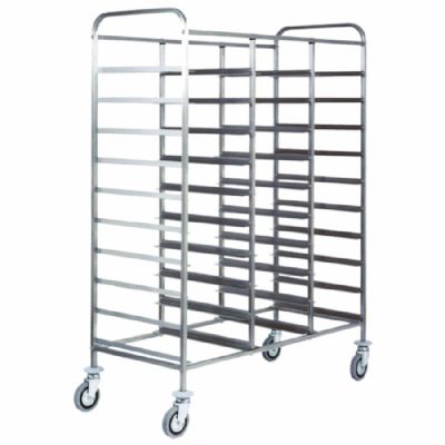 Chariot inox pour bacs GN 1/1 avec 30 niveaux hauteur d�insertion 120 mm