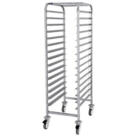 Chariot Porte assiette pour plaques EN, 15x 600x400 mm h=65 mm - Virtus - IFA0052