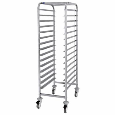 Chariot pour plaques format EN 600x400 mm - avec 15 niveaux entraxe 65 mm Chariot pour plaques format EN 600x400 mm - avec 15 niveaux entraxe 65 mm