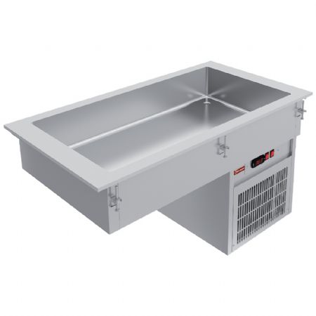 Élément cuve réfrigérée 4 x GN 1/1 encastrable 1415x585 mm - Diamond Promo - IN/RCX15-R9