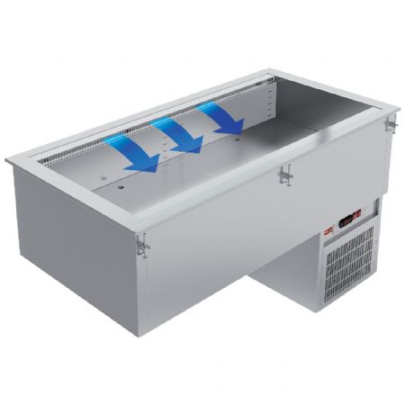 Élément cuve réfrigéré ventilé 5 bacs GN 1/1 Monophasé - Diamond - IN/RCX18-R9V Élément cuve réfrigéré ventilé 5 bacs GN 1/1 Monophasé - Diamond - IN/RCX18-R9V