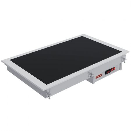 Plaque chauffante professionnelle vitrocéramique noire 3 x GN 1/1 1115x610x147 mm - Diamond Promo - IN/VCX12-P