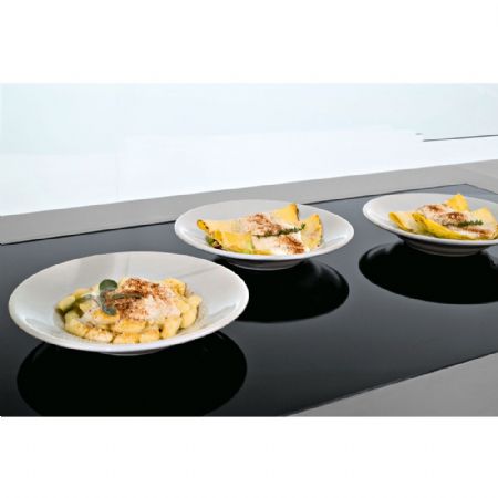 Plaque chauffante professionnelle vitrocéramique blanche 4 x GN 1/1 1440x610x147 mm - Diamond - IN/VCX15-PWT
