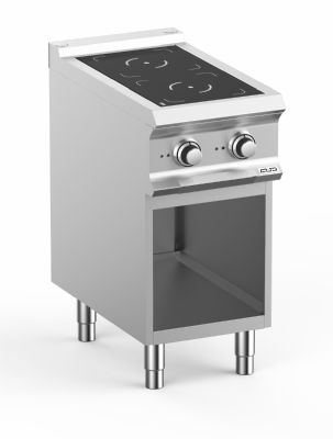 Cuinire  induction sur armoire ouverte 2 zones de cuisson - Profondeur 700mm