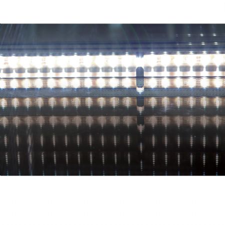 Vitrine 4 faces temprature ngative 5 tagres en verre 480 Lit noire