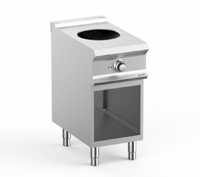 Fourneau wok  induction sur armoire ouverte - Profondeur 700mm