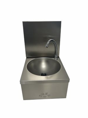 Lave mains cuve ronde de 255 mm de diamtre avec dosseret amovible