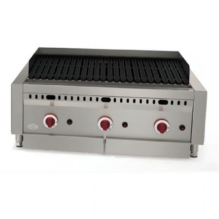 Barbecue à gaz 6 brûleurs 27 kW zone de cuisson 765x425 mm - Mirror - IS3 Barbecue à gaz 6 brûleurs 27 kW zone de cuisson 765x425 mm - Mirror - IS3