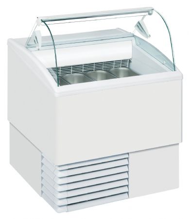 Vitrine réfrigérée de glacier couvercle en verre bombé température -16 à -14 °C - Tefcold - ISETTA 4LX