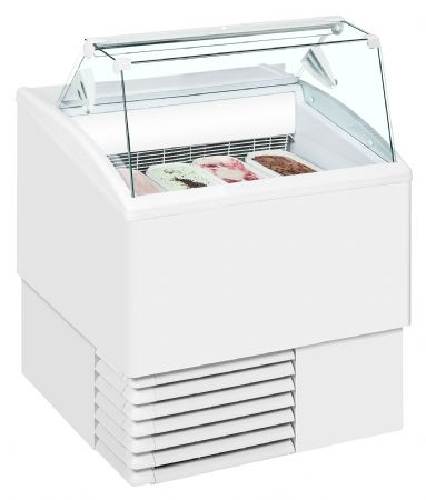 Vitrine réfrigérée de glacier 4 à 7 bacs et -16 à -14 °C - Tefcold - ISETTA 4ST