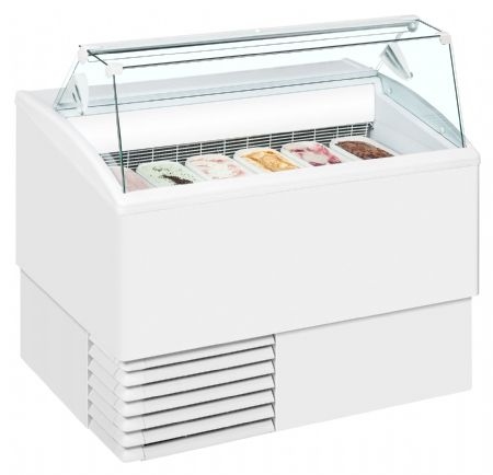 Vitrine réfrigérée de glacier congélateur crème glacée 4 à 7 bacs -16 à -14 °C - Tefcold - ISETTA 6ST