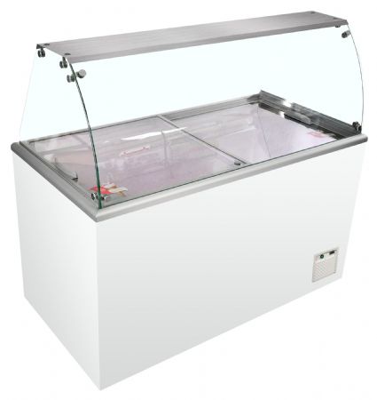 Vitrine réfrigérée de glacier congélateur crème glacée -23 à -16 °C - Tefcold - ISOA12W1