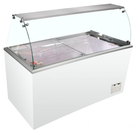 Congélateur de crème glacée capacité 4 bacs température -23 à -16 °C - Tefcold - ISOA14W1