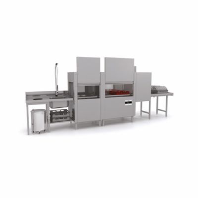 Lave-vaisselle à avancement automatique sortie droite - débit 110-270 casiers/h et panier 500x500 mm Lave-vaisselle à avancement automatique sortie droite - débit 110-270 casiers/h et panier 500x500 mm