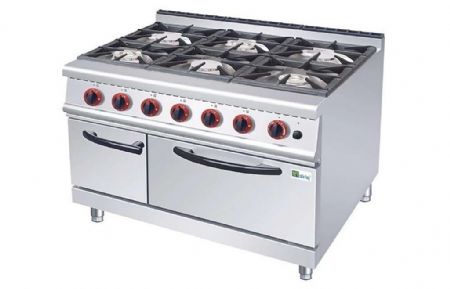 Fourneau gaz sur four gaz 6 feux Gaz propane - Afi-Collin-Lucy - JUS-RQ-6 Fourneau gaz sur four gaz 6 feux Gaz propane - Afi-Collin-Lucy - JUS-RQ-6