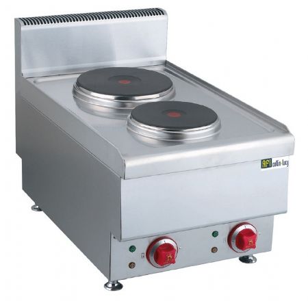 Fourneau profondeur 650 Monophasé 2 zones 4,6 kW - Afi-Collin-Lucy - JUS-TZ-2