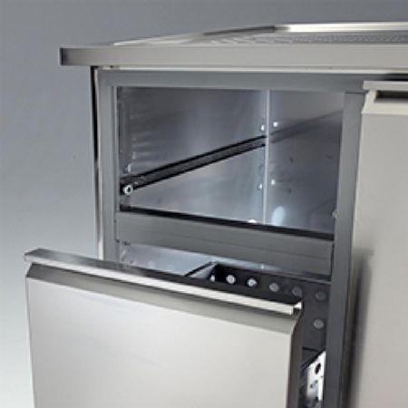 Kit bloc tiroirs (1/2et1/2) inox x KBR...
