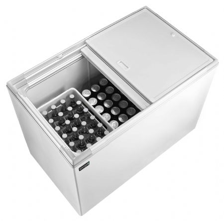 Réfrigérateur à boissons coffre blanc 226 L +1 à +8 °C - Tefcold - KBAK104