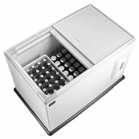 Réfrigérateur à boissons coffre blanc 250 L +1 à +8 °C - Tefcold - KBAK104PLUS