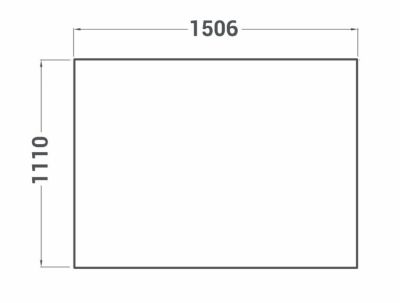 Hotte sans extracteur pour four donatello 1506x1110x410mm
