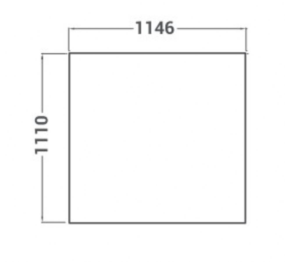Hotte sans extracteur pour four donatello 1146x1110x410mm