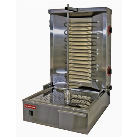 Grill Kebab électrique 35 kg avec 1 zone de chauffe coulissante - Diamond Promo - KEB-E60