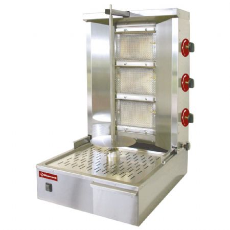 Grill Kebab gaz 35 kg avec 1 zone de chauffe - Diamond Promo - KEB-G61