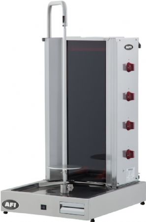 Grill Kebab électrique Triphasé 80 kg - Afi-Collin-Lucy - KEB4E