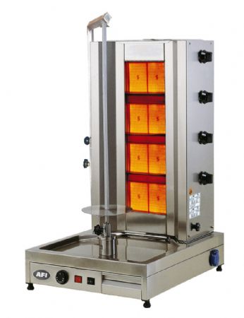 Rotissoire  kebab gaz inox - 90kg