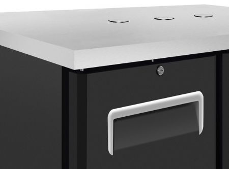 Refroidisseur de fûts professionnel dessus inox 6 fûts de 20 L 1230x640x994 mm - Coolhead - KG 6