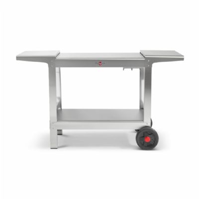 Chariot de cuisine pro inox avec tablettes rabattables - 1400x590x850 mm