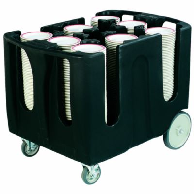 Chariot pour assiettes inox 6 colonnes avec 270-360 assiettes diam�tre 203-248 mm et 1092 x 711 x 806 mm