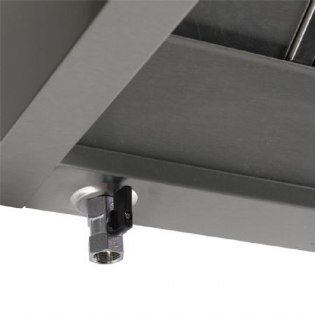 Hotte murale professionnelle gamme KUBO - sans moteur - 2800x1300x450 mm - Diamond