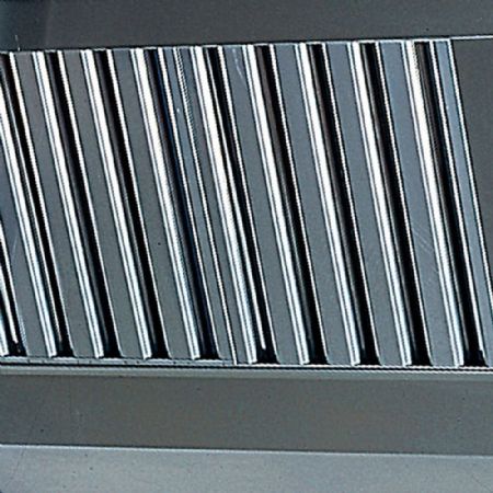 Hotte murale professionnelle gamme KUBO - sans moteur - 2800x1300x450 mm - Diamond