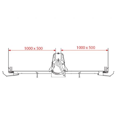 Mélangeur à viande électrique Laminoir à bande de table 500x1000 mm tables latérales relevables - Diamond Promo - LB50-100/SS