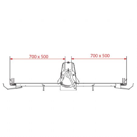 Mélangeur à viande électrique Laminoir à bande de table 500x700 mm vitesse variable et tables latérales relevables - Diamond Promo - LB50-75/MVV