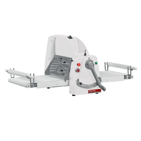 Mélangeur à viande électrique Laminoir à bande de table 500x700 mm vitesse variable et tables latérales relevables - Diamond Promo - LB50-75/MVV