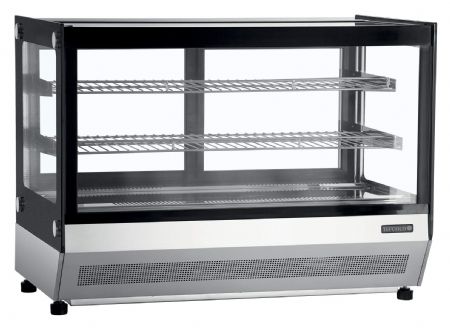 Vitrine comptoir de présentation réfrigéré positive éclairage LED et portes - Tefcold - LCT900F/BLACK