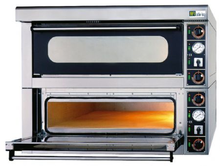 Four  pizzas lectrique superposable 2 chambres rfractaires - 2x4 pizzas