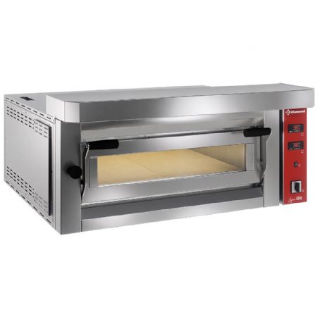 Four à pizza professionnel triphasé 4 pizzas Ø 350 mm - Diamond Promo - LFD-04