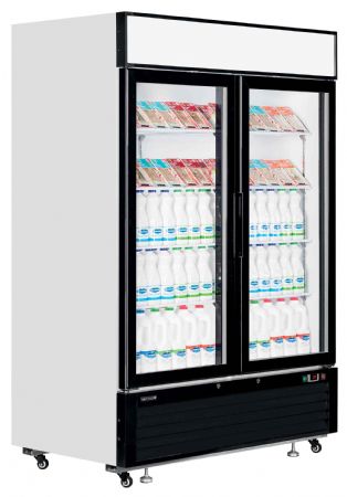 Réfrigérateur vitré 2 portes vitrées positive - Tefcold - LGC5000